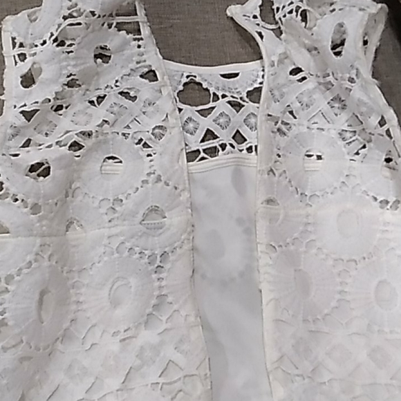 Taylor white lace dress size 2 - Picture 11 of 12